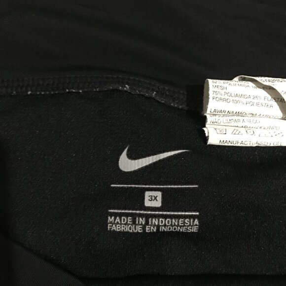 Nike Womens Size 3X Running Shorts Solid Black - Picture 3 of 11